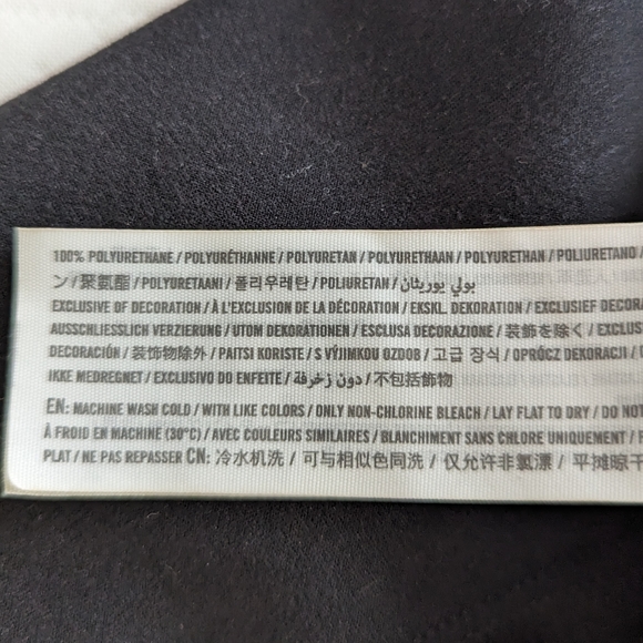 Abercrombie & Fitch Skinny Ultra High Rise Vegan Black Leather Slit Pants, sz 24 - Picture 11 of 16